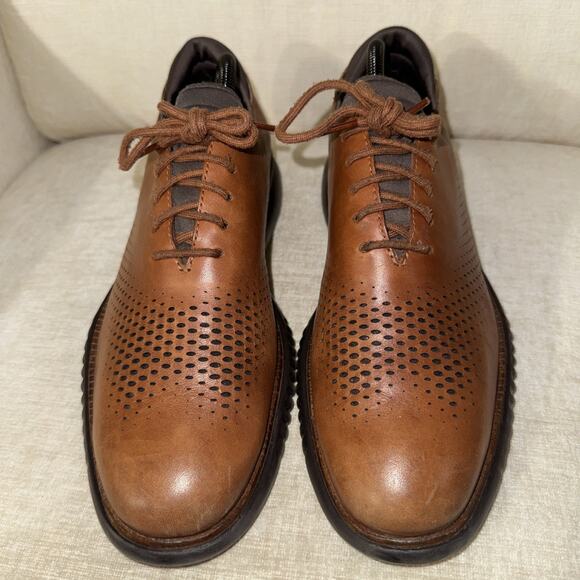 Cole Haan 2.0 ZEROGRAND Laser Wing Tip Oxfords Men’s Shoes Size 9 EUC C25351 BRW main image 4